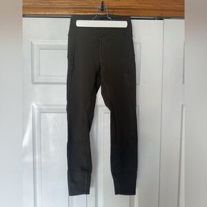 lululemon Olive Green In Movement Leggings